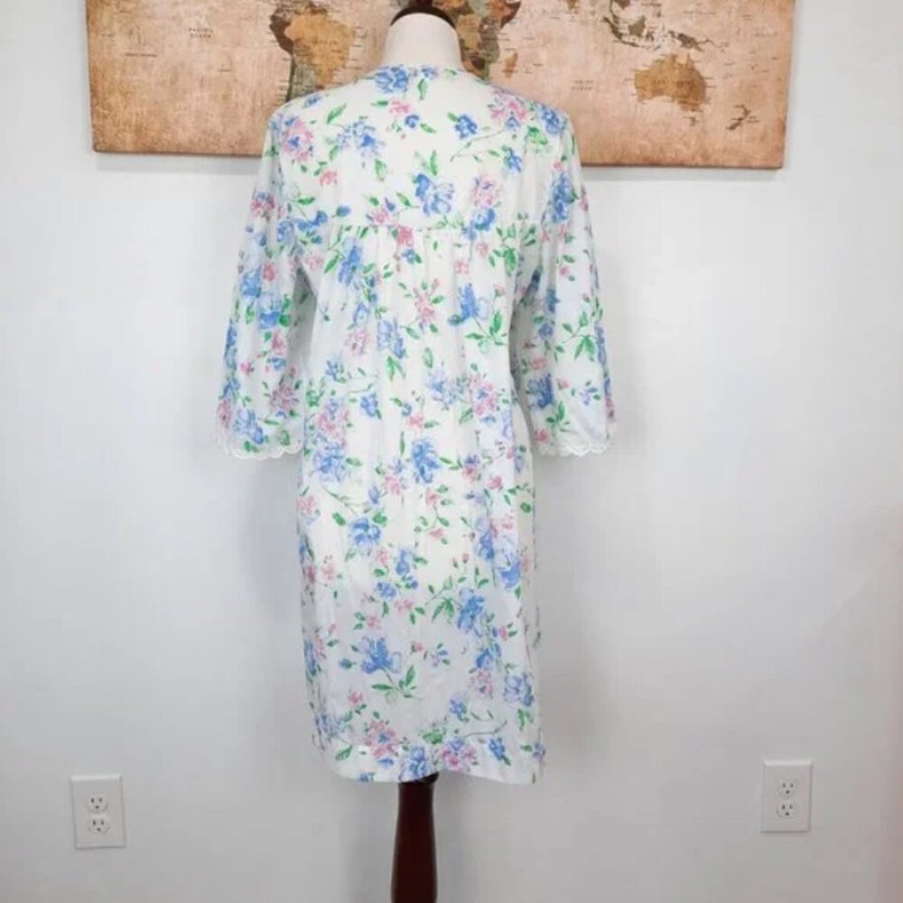 Vtg 70s floral cotton blend nightgown - Barbizon brand - Picture 4 of 11